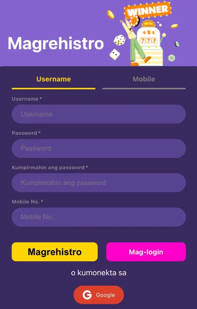 Register at 77jl